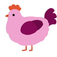 A pink and wine chicken