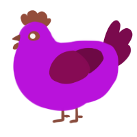 A amethyst and wine chicken