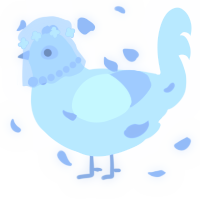 A white chicken