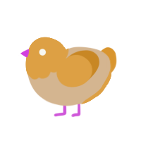 (unnamed), a beige and orange chicken with a head pattern