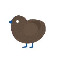 round turd, a bark chicken with a lace pattern