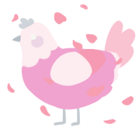 A pink and rose chicken with a head pattern