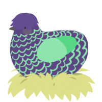 A overcast and spring chicken with a lace pattern