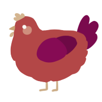 A red and wine chicken