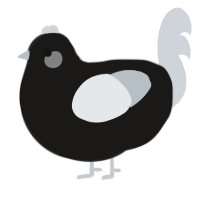 A sable and mist chicken