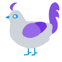 A mist and blurple chicken
