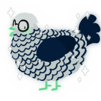 A silver and tumblr chicken with a lace pattern