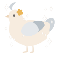 A cream and mist chicken