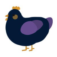 A tumblr and overcast chicken