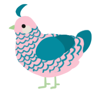 A rose and sea chicken with a lace pattern