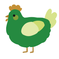 A viridian and lemon chicken