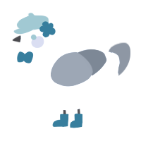 A white and ash chicken