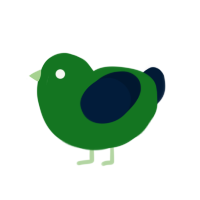 BEAN, a leaf and tumblr chicken