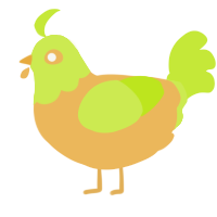 A honey and lime chicken with a head pattern