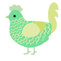 A spring and lemon chicken with a lace pattern