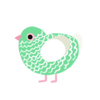 (unnamed), a spring and white chicken with a lace pattern