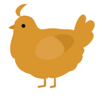 A orange chicken