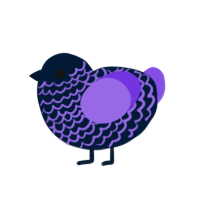 (unnamed), a tumblr and blurple chicken with a lace pattern