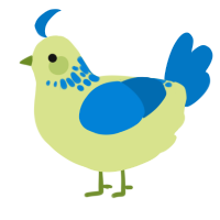 A lemon and sapphire chicken with a neck-speckle pattern