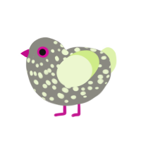 (unnamed), a ash and apple chicken with a speckle pattern