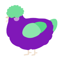 A violet and spring chicken