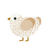 Macchiato, a white and beige chicken with a lace pattern