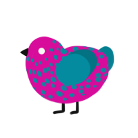 (unnamed), a fuchsia and sea chicken with a speckle pattern