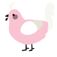 A rose and white chicken