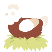 A russet and cream chicken with a head pattern