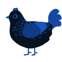 A cream and honey chicken with a half-lace pattern