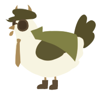 A cream and olive chicken
