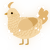 A honey and orange chicken with a lace pattern