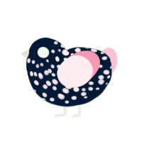 APC, a tumblr and rose chicken with a speckle pattern