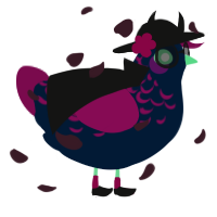 A tumblr and wine chicken with a half-lace pattern
