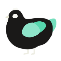A sable and mint chicken