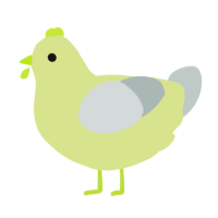 A lemon and silver chicken