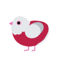 (unnamed), a crimson and mist chicken with a head pattern