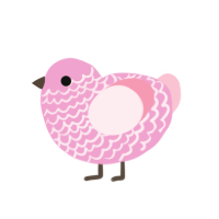 (unnamed), a pink and rose chicken with a lace pattern