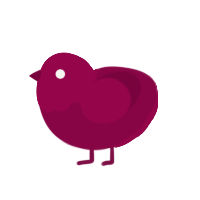 Maroon 8000, a maroon chicken with a head pattern