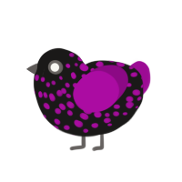 (unnamed), a sable and plum chicken with a speckle pattern