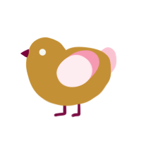 Maroonrose, a gold and rose chicken