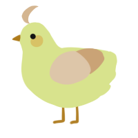 A lemon and beige chicken