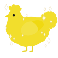 A yellow chicken
