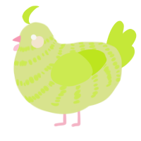 A lemon and lime chicken with a bar pattern