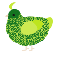 A leaf and lime chicken with a double-lace pattern