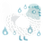 A silver and mist chicken with a lace pattern
