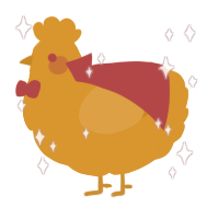 A orange chicken