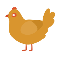 A orange chicken