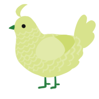 A lemon chicken with a lace pattern