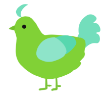 A grass and mint chicken